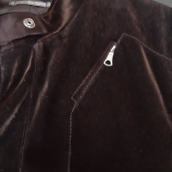 Zara Man SZ 38 Chocolate Brown Men's Quilted Zippered Sport Outdoor Jacket - Picture 12 of 15